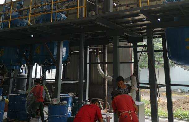 滑石粉負(fù)壓吸送系統(tǒng)運(yùn)行成功